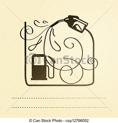 450x470 Gas Pump. Vector Illustration, Eps 10, Contains Transparencies.
