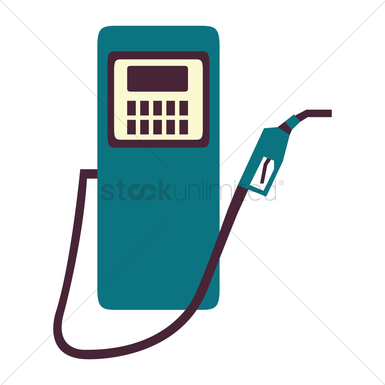 1300x1300 Gas Station Pump Vector Image