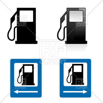 400x400 Gas Station Road Sign