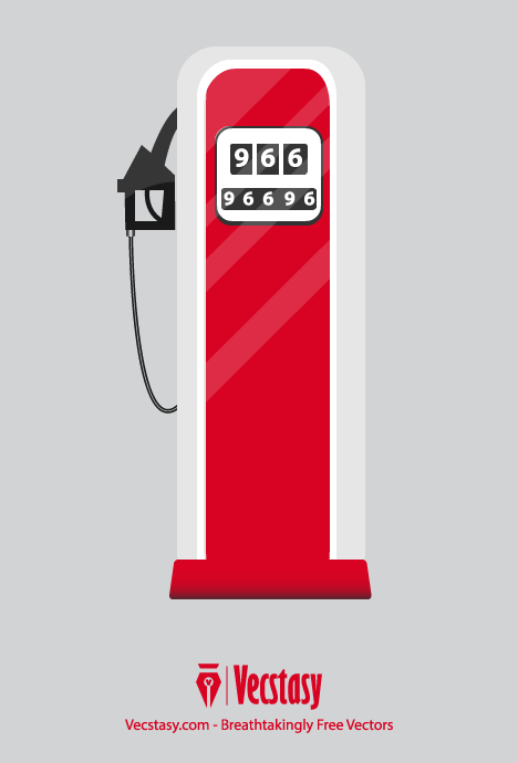 468x690 Free Vector Retro Gas Pump
