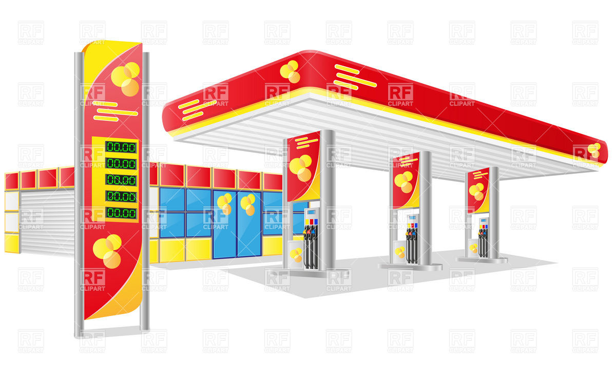 1200x720 Gas Service Station Vector Image Vector Artwork Of