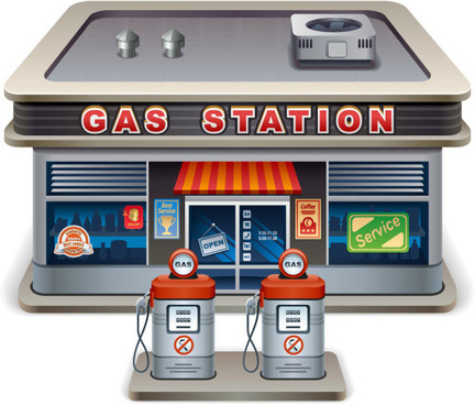 432x368 Gas Station Free Vector Download (281 Free Vector) For Commercial