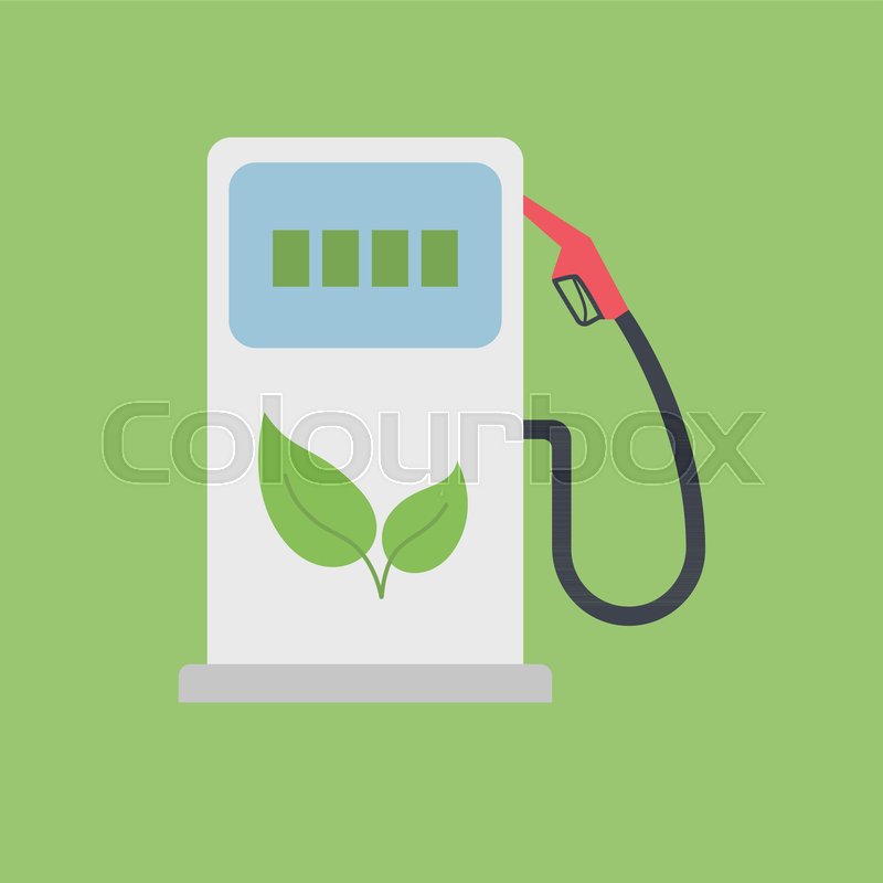 800x800 Biofuel Gas Station Vector Icon
