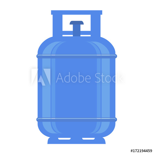 500x500 Propane Gas Tank On White Background.