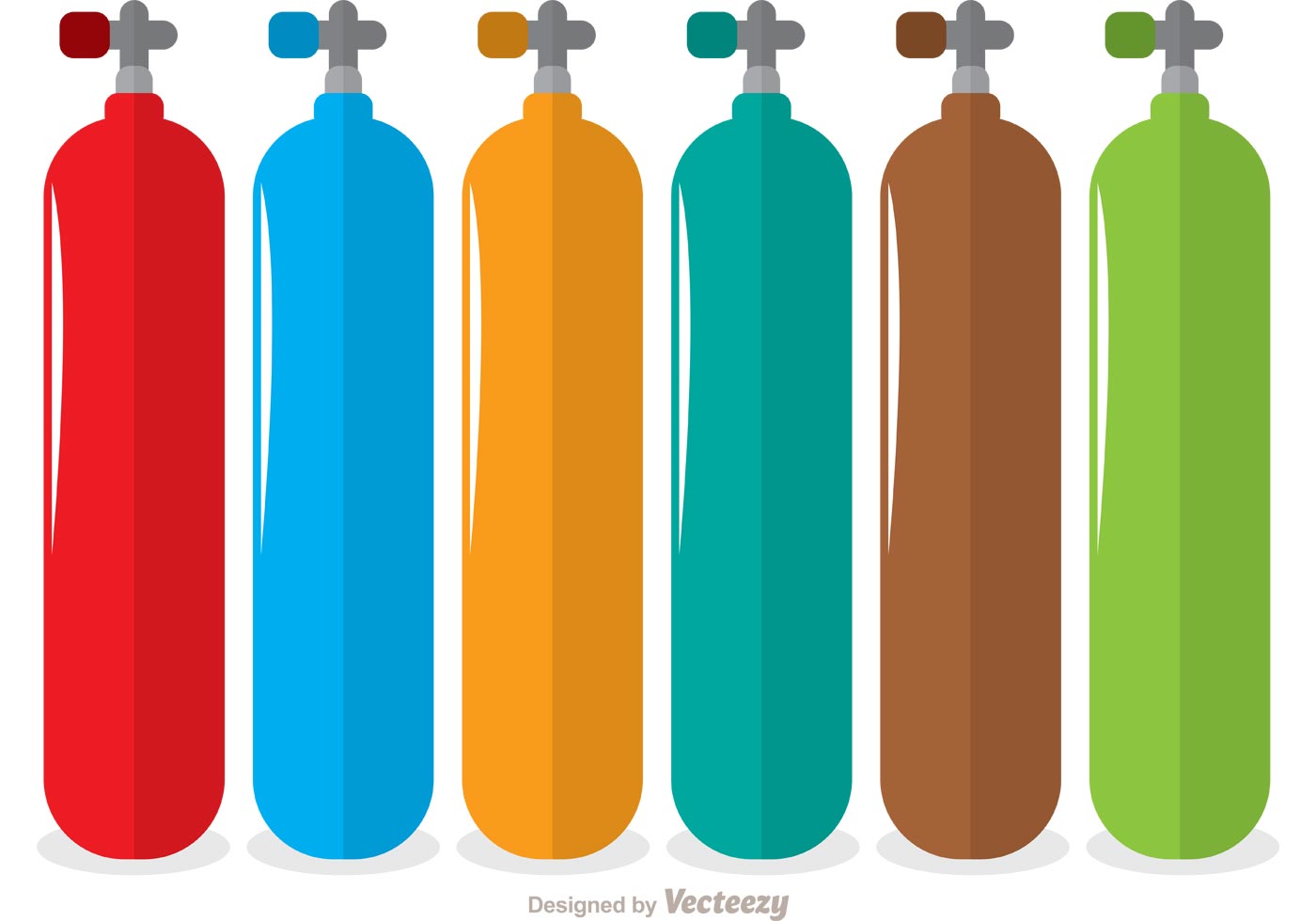1400x980 Colorful Gas Cylinder Vector Pack