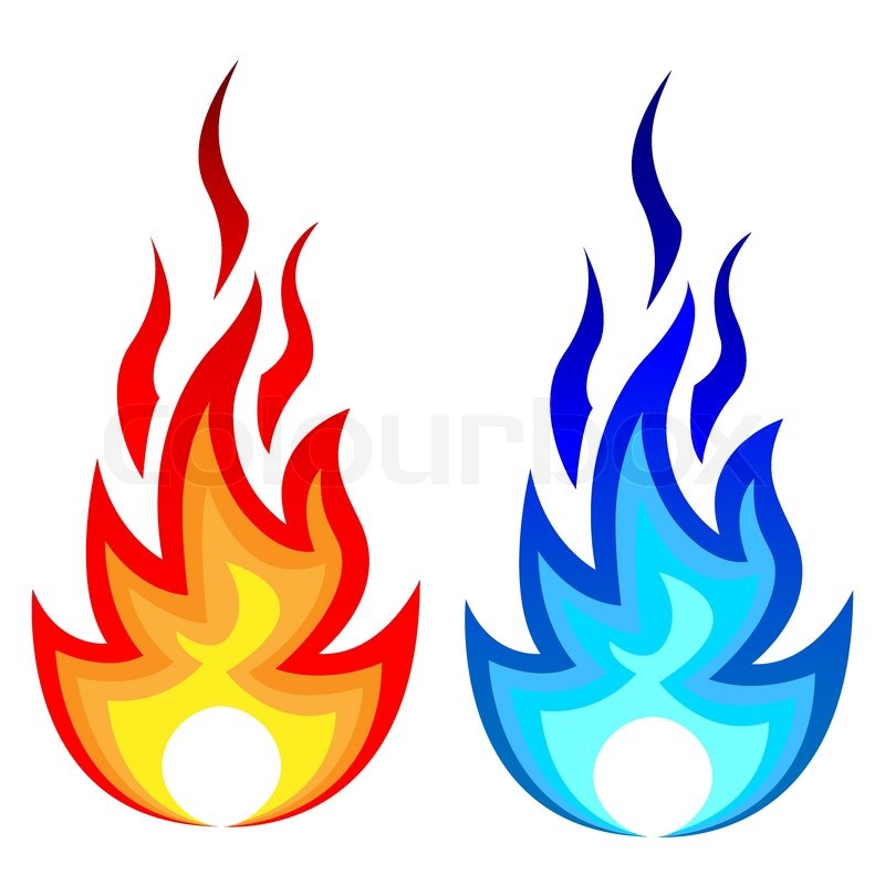 800x800 Illustration Of Flame Fire And Gas Flame. Vector. Stock Vector