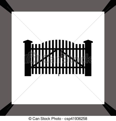 450x470 Gate Vector Icon.