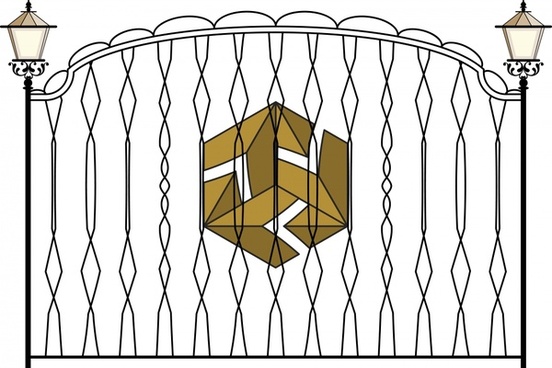 552x368 Iron Gate Vector Free Vector Download (297 Free Vector) For