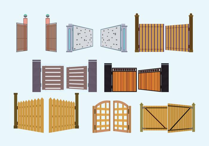 700x490 Open Gate Vector Collection