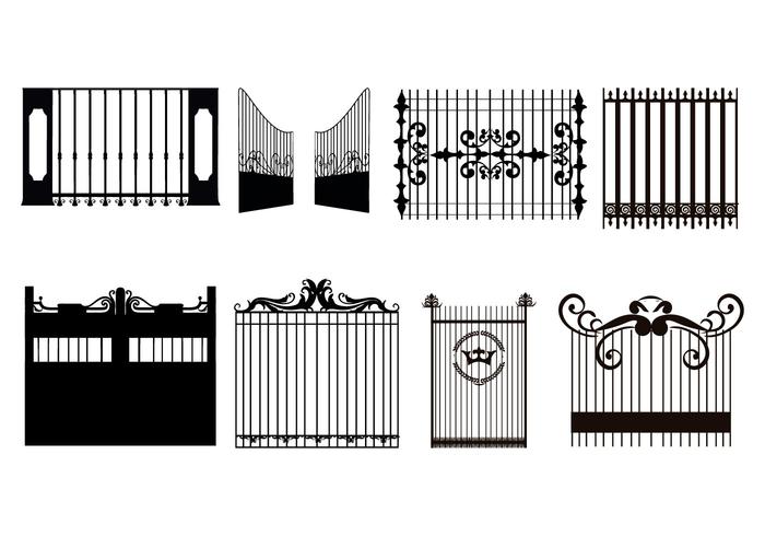 700x490 Free Decorative Gate Vector