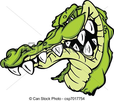 450x401 Gator Or Alligator Mascot Cartoon. Cartoon Image Of A Crocodile Or