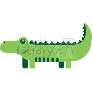 300x300 Royalty Free Green Gator Vector Image Rf Clip Art 398461 Vector