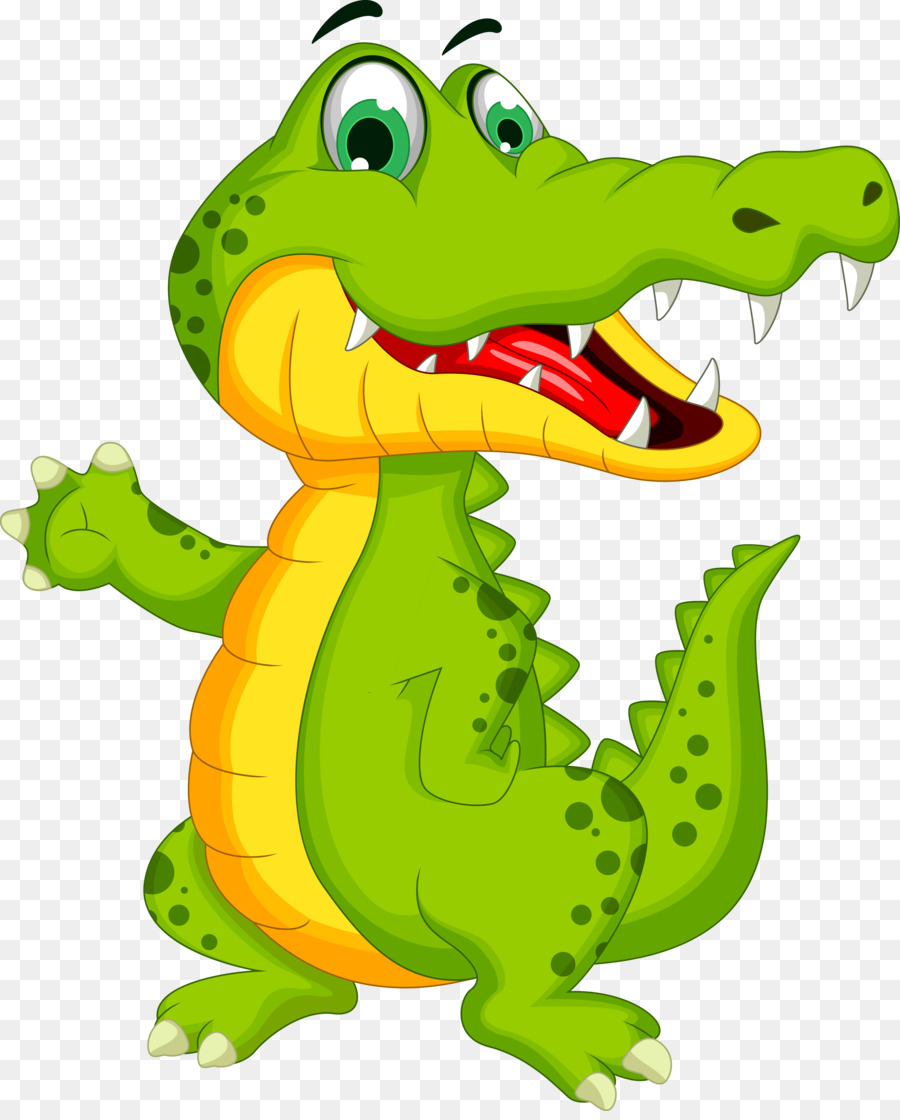 900x1120 Crocodile Alligator Cartoon Illustration