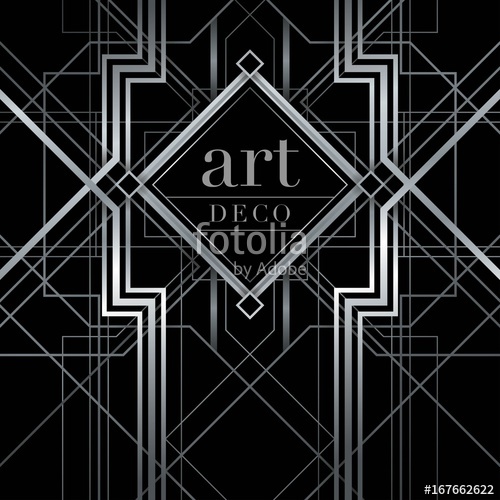 500x500 Art Deco, Gatsby, Frames, Geometric, Glamour, Stock Image And