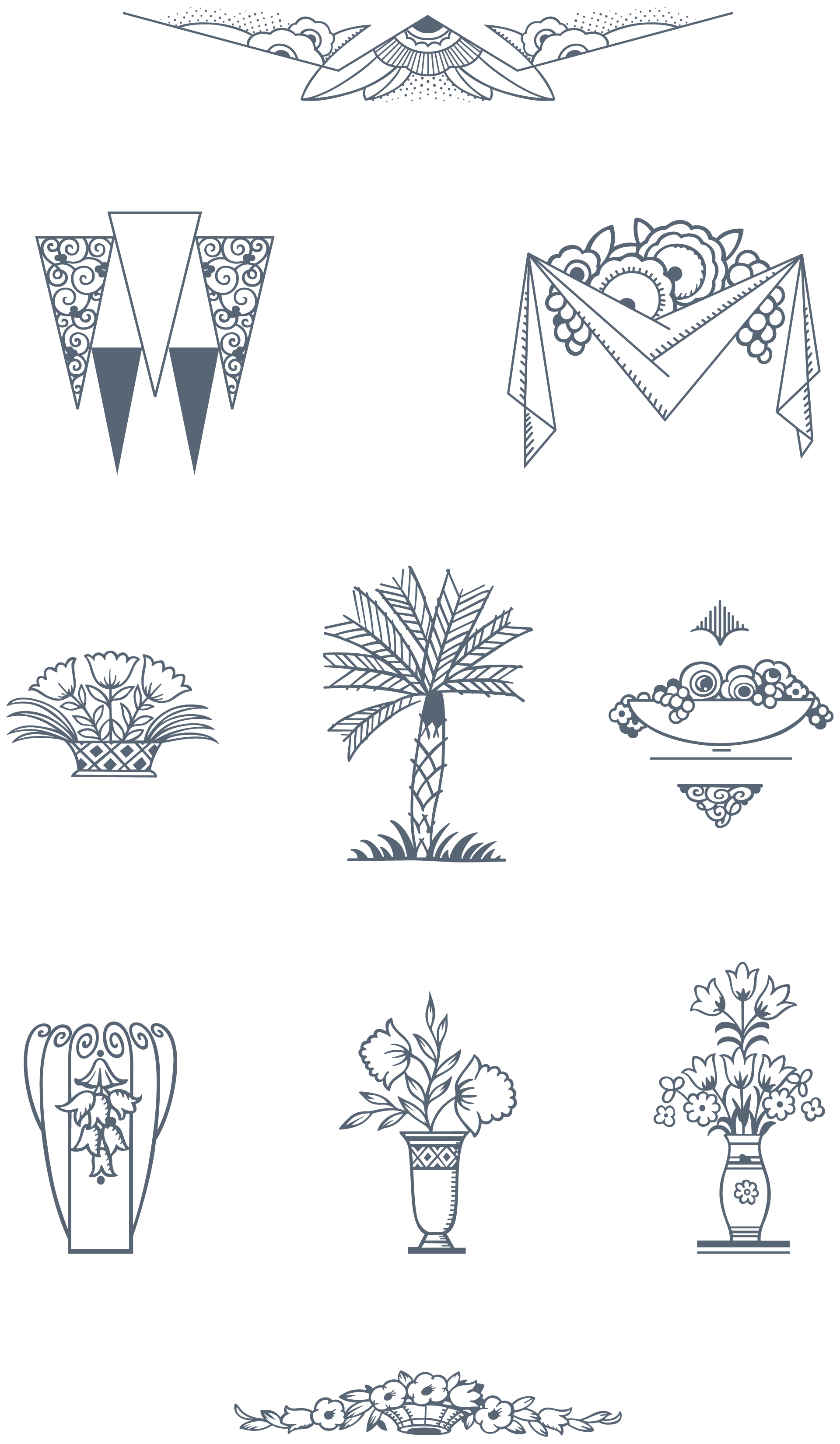 1920x3300 Ultimate Art Deco Vector Pack 275 Decorative Frames, 70