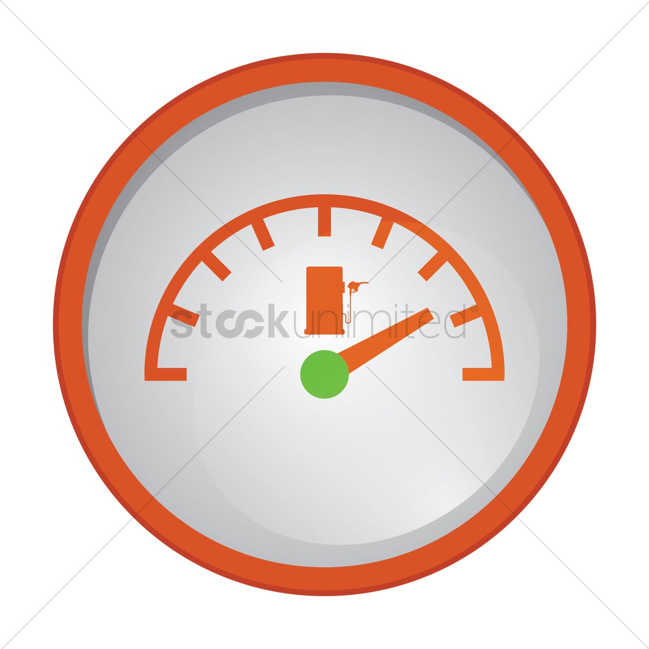 1300x1300 Fuel Gauge Vector Image