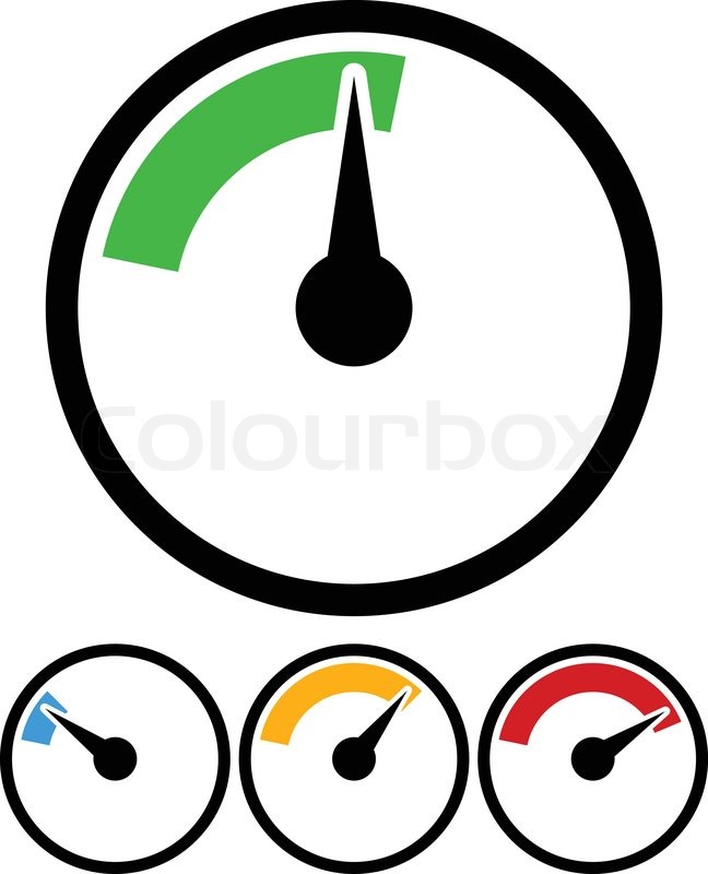 648x800 Pressure Gauge, Dial Template Stock Vector Colourbox