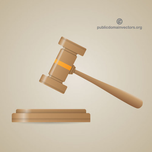 500x500 Gavel Vector Clip Art Public Domain Vectors