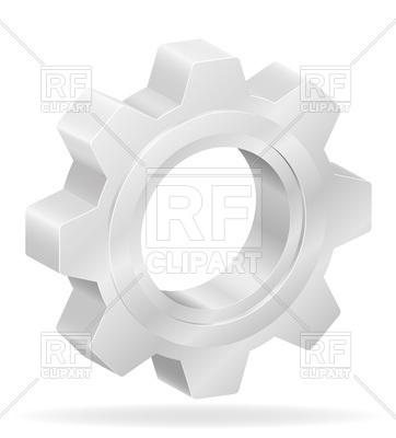 362x400 Gear Icon Vector Image Vector Artwork Of Icons And Emblems