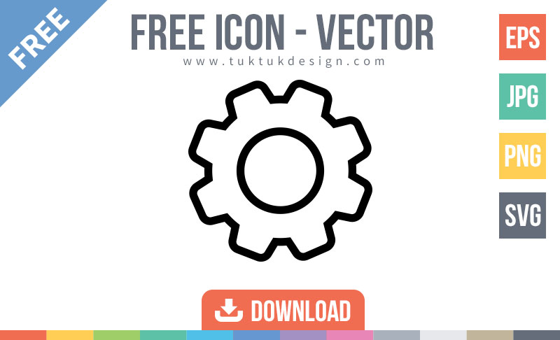 800x486 Gear Icon Symbol Free Vector Image