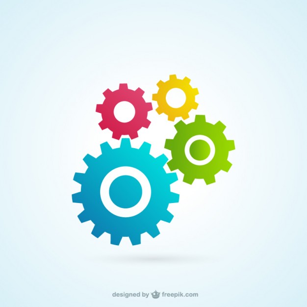 626x626 Colorful Gears Icons Vector Free Download