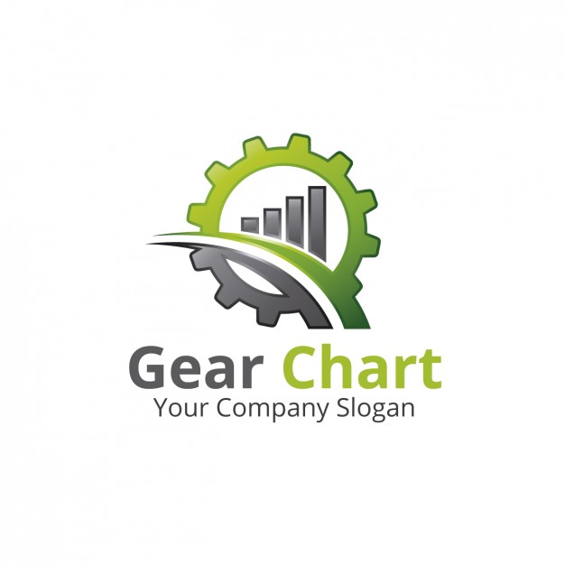 626x626 Gear Chart Logo Vector Free Download
