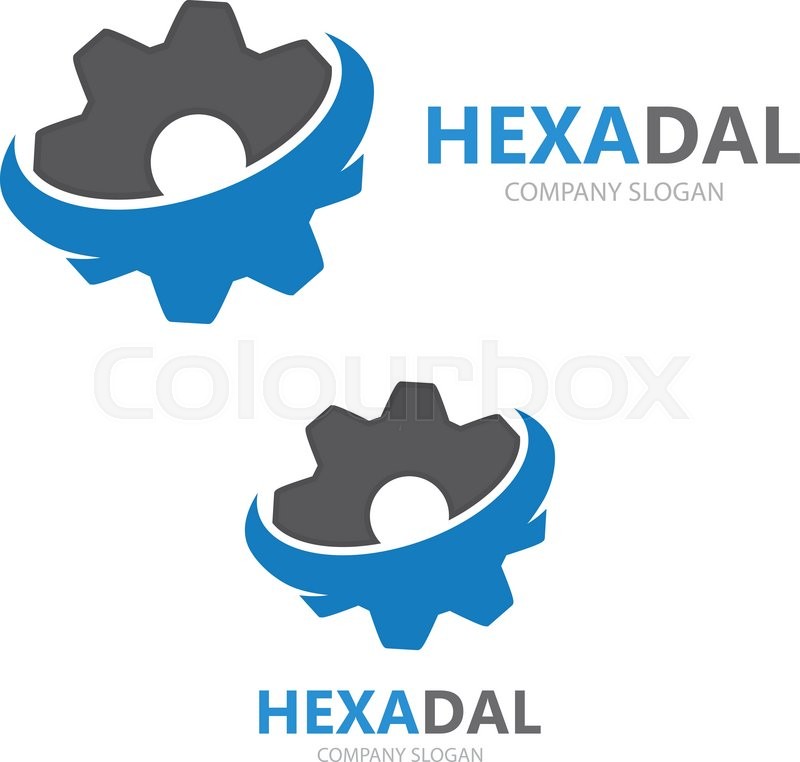 800x762 Gear Logo Vector Design. Technology Symbol Or Icon Stock Vector