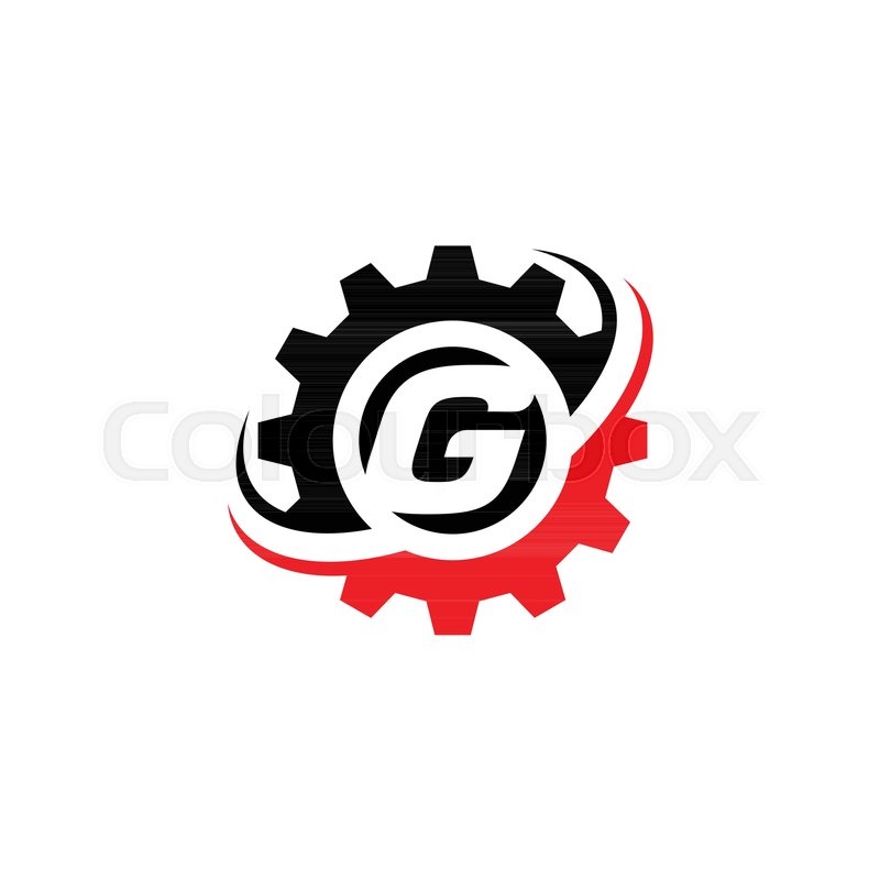 800x800 Letter G Gear Logo Design Template Stock Vector Colourbox