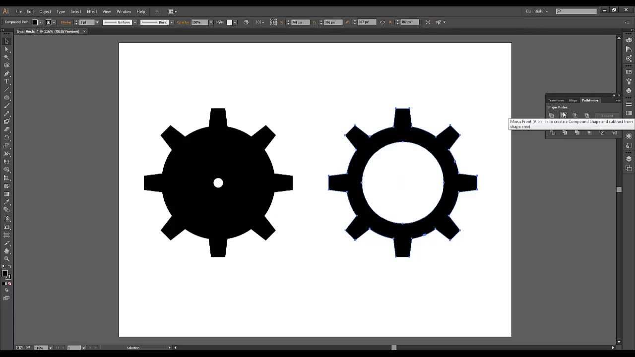 1280x720 Creating Vector Gears In Illustrator
