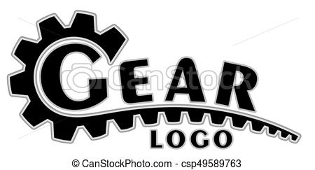 450x243 Gear Logo. A Logo Of The Stylized Gear.