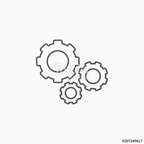 500x500 Gears Icon, Gear Vector Stock Image And Royalty Free Vector Files