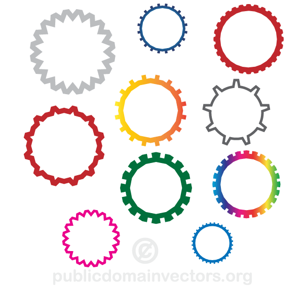 600x565 Gear Wheels Vector Free Download 123freevectors