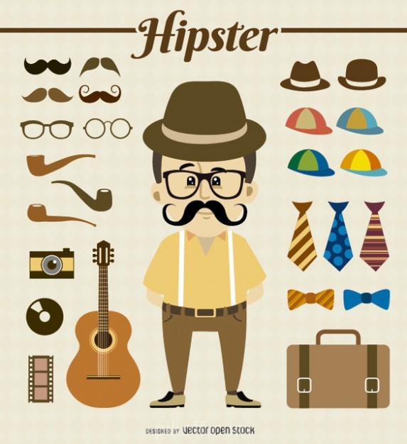 573x626 Ai] Hipster Gear Vector Free Download