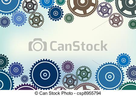 450x318 Gear Background Set A. Vector Illustrator Of Gear Background.
