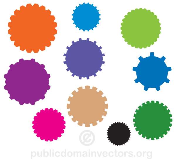 600x544 Gear Wheel Vector Free Download 123freevectors