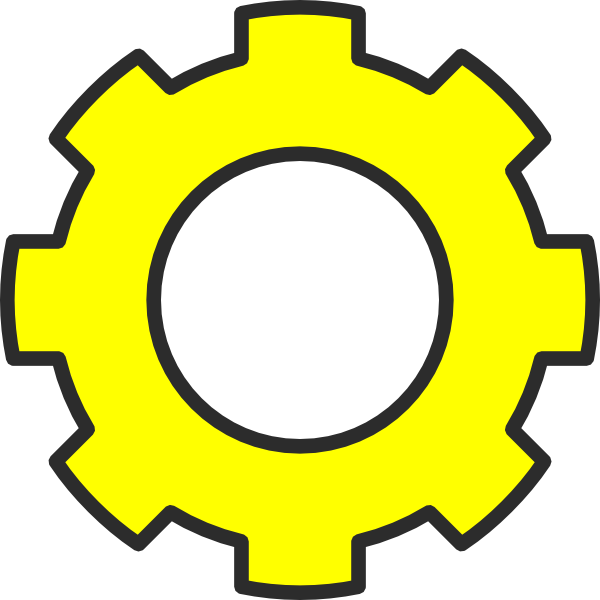 600x600 Gears Clipart Many Gear Cute Borders, Vectors, Animated, Black And
