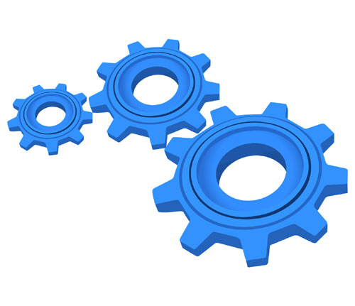 500x431 Abstract Gear Wheels Vectors