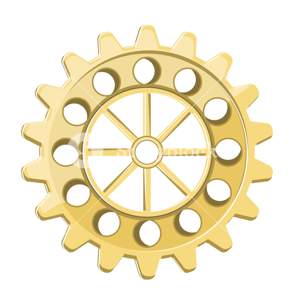 963x1000 Vintage Gear Wheel Vector Royalty Free Stock Image