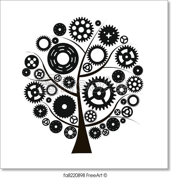 561x581 Free Art Print Of Machine Gear Wheel Cogwheel Vector Freeart