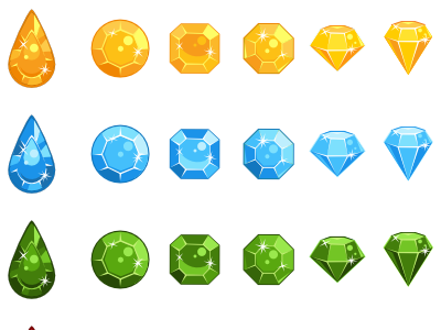 400x300 Gems Vector Preview By Olga Bikmullina