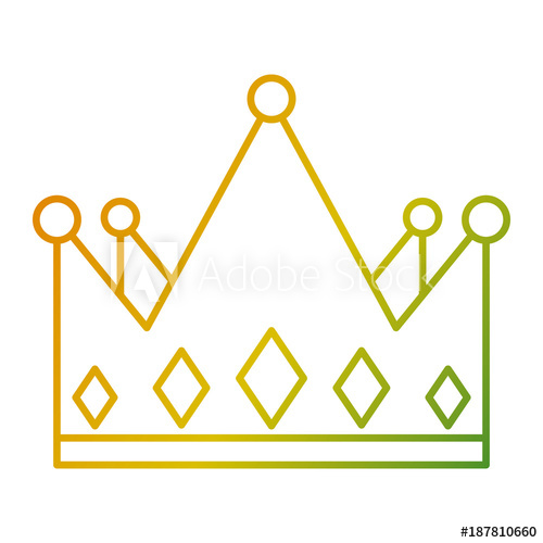 500x500 Crown Monarchy Jewelry Luxury Gem Vector Illustration
