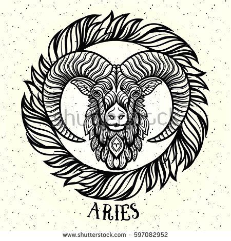 450x470 Hand Drawn Romantic Beautiful Line Art Of Zodiac Gemini. Vector