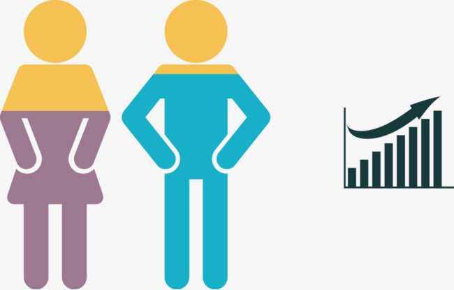 650x415 Vector Creative Design Gender Population Chart, Chart Vector