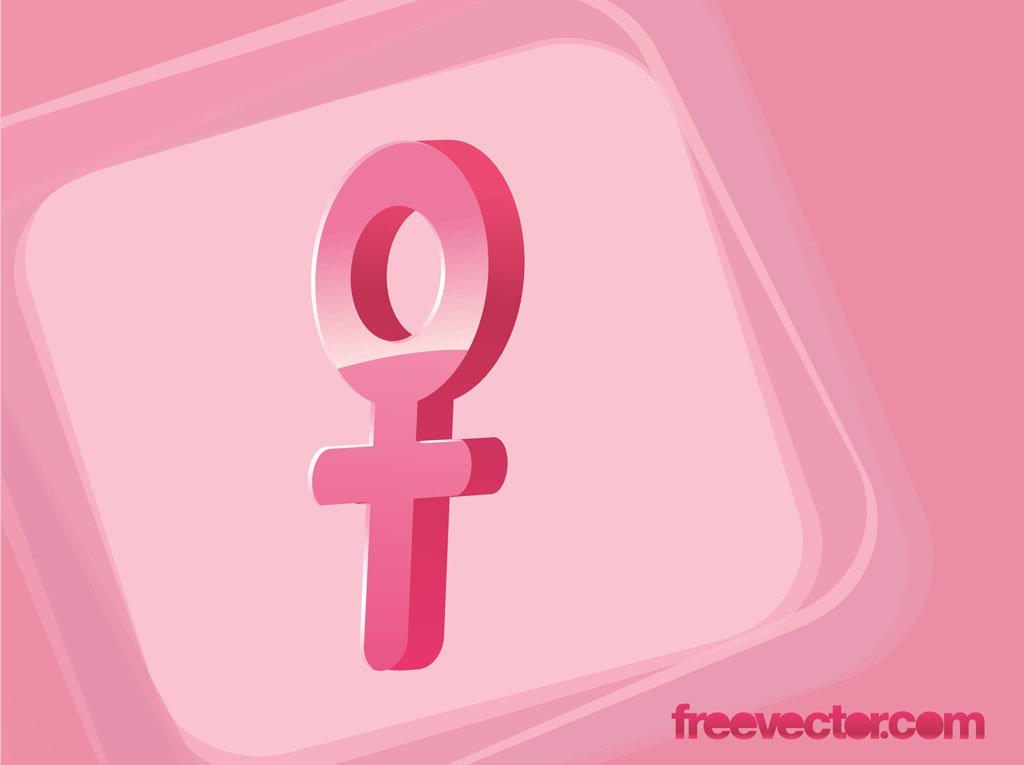 1024x765 Female Gender Symbol Vector Vector Art Amp Graphics