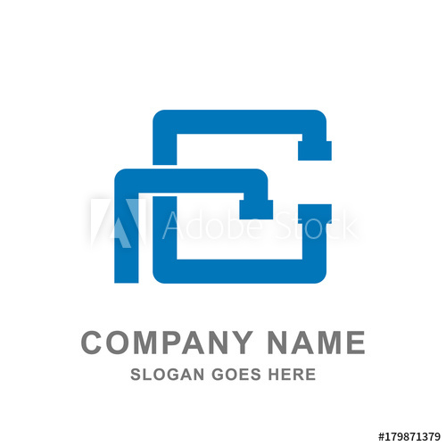 500x500 Pipe Plumbing Service Water Logo Vector Icon