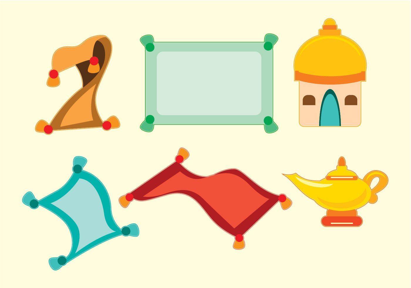 1400x980 Aladdin Free Vector Art