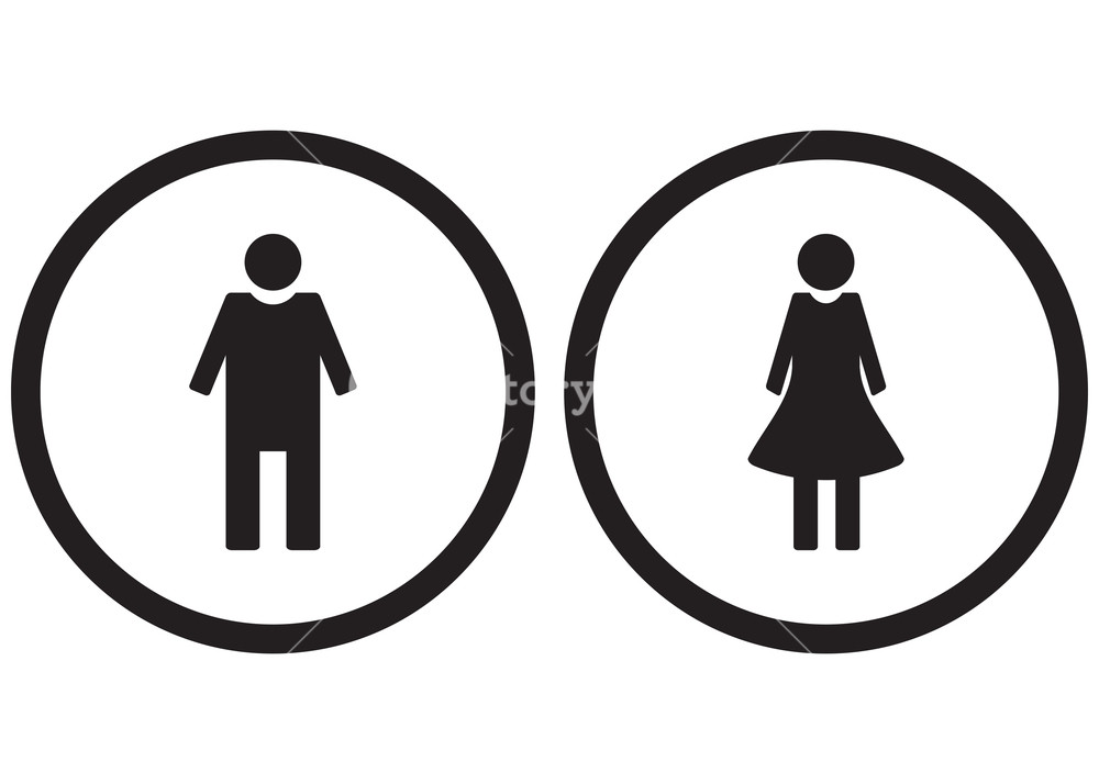 1000x714 Icon Set Gender Male And Female. Restroom Symbol Toilet, Lady And