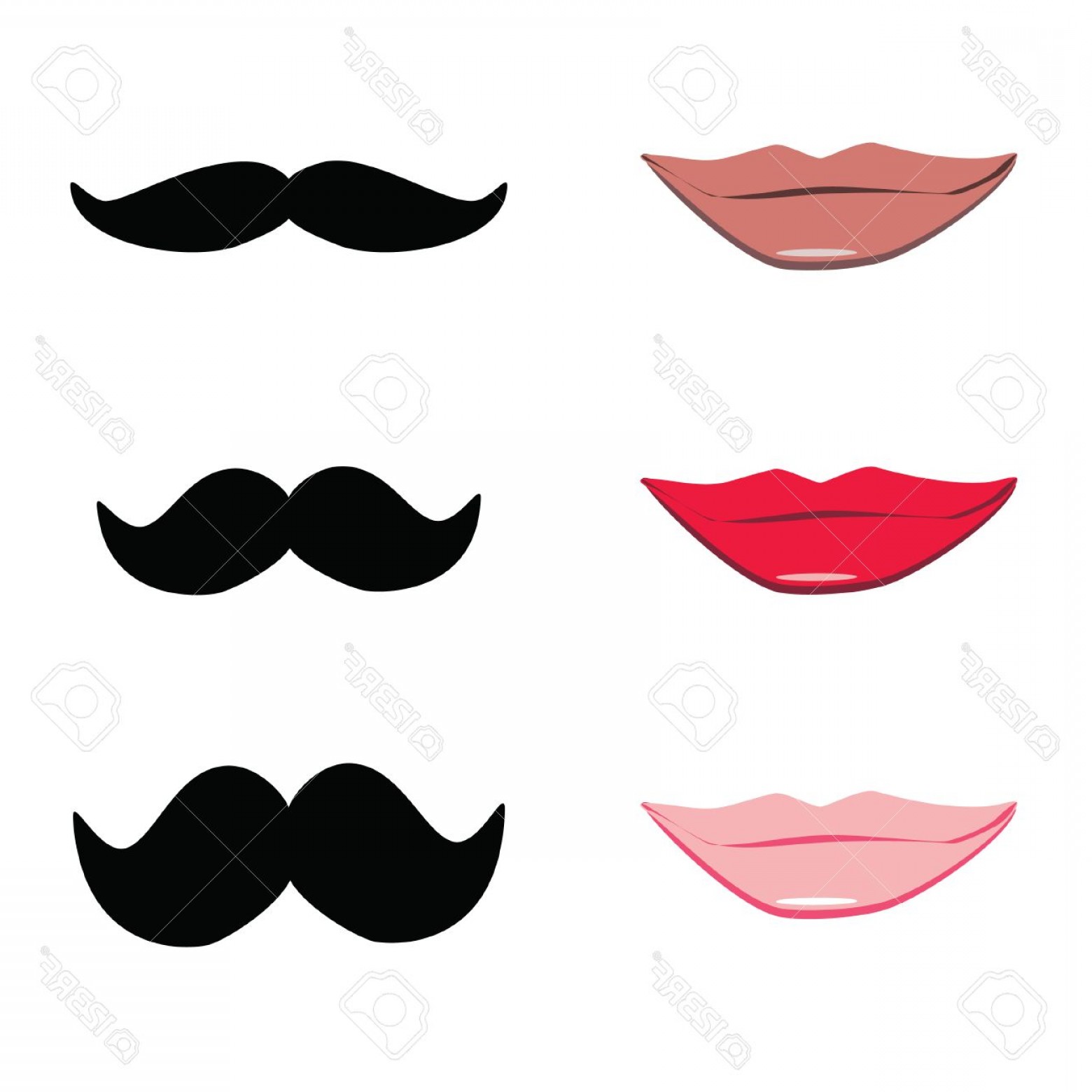 1560x1560 Photostock Vector Ladies And Gentleman Vector Illustration Lips