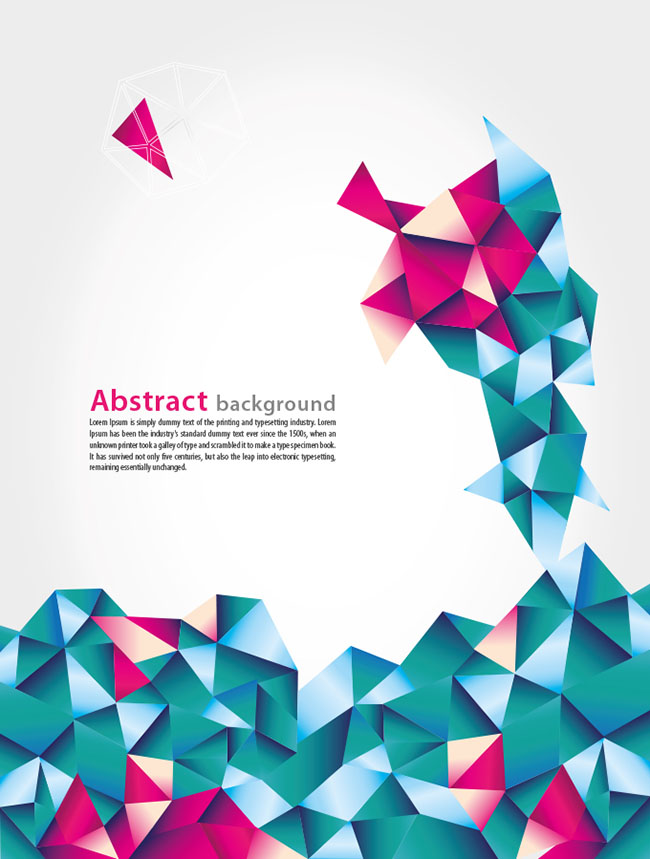 650x859 Abstract Geometric Vector Background