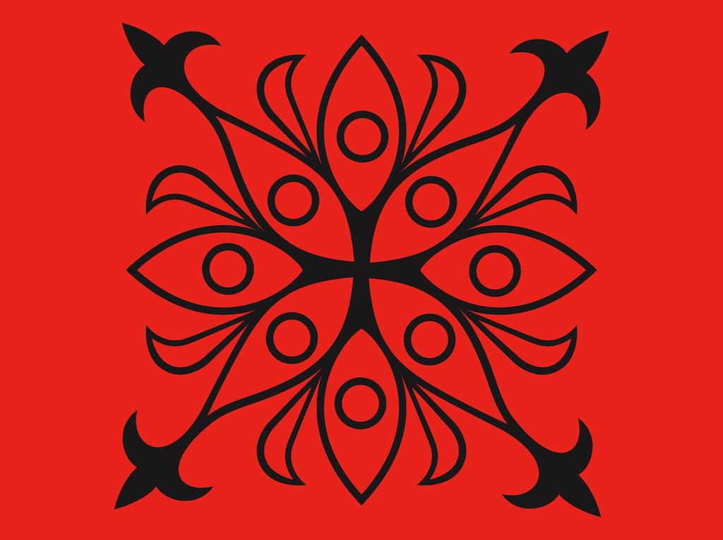 1024x765 Geometric Flower Vector Art Amp Graphics